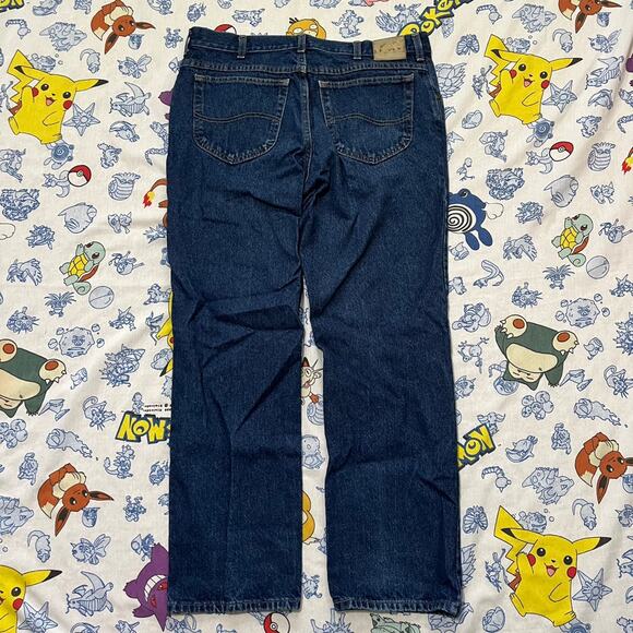 Vintage 90s Lee Straight Cut Jeans 36x32 - Picture 2 of 3